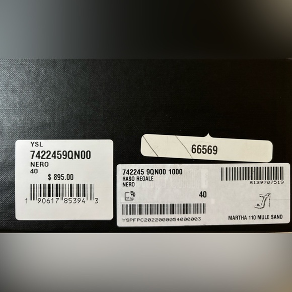 YSL black heels size 40 - Picture 5 of 5